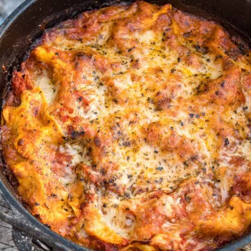 19 Easy Campfire Food Ideas 15 Dutch Oven Lasagna 29