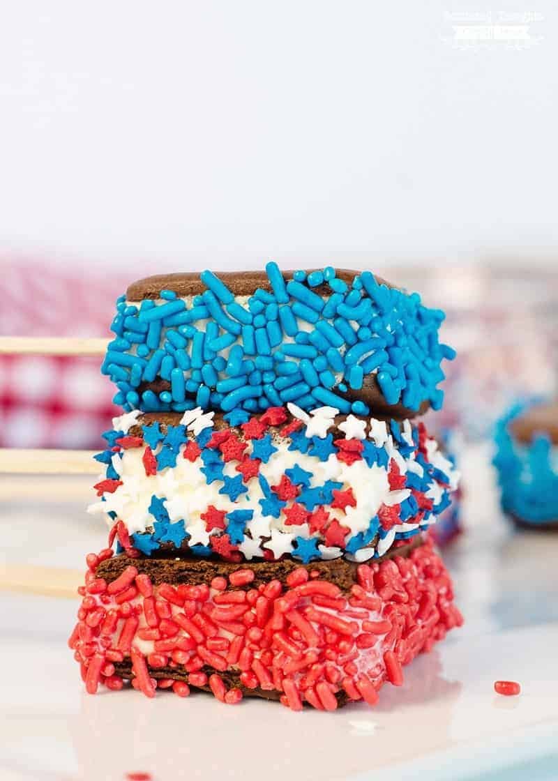 19 Easy Patriotic Desserts 19 patriotic ice cream sandwiches