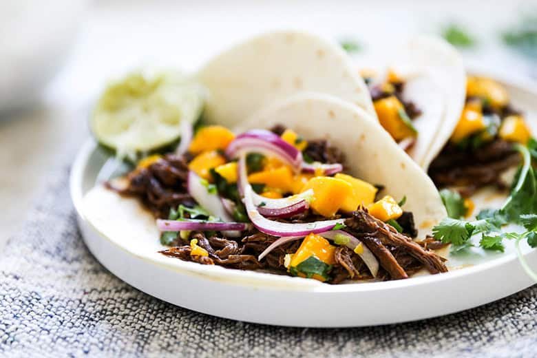 BBQ Beef Tacos Mango Salsa 3