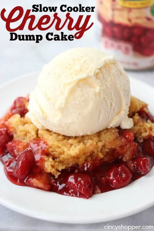 Slow Cooker Cherry Dump Cake 1