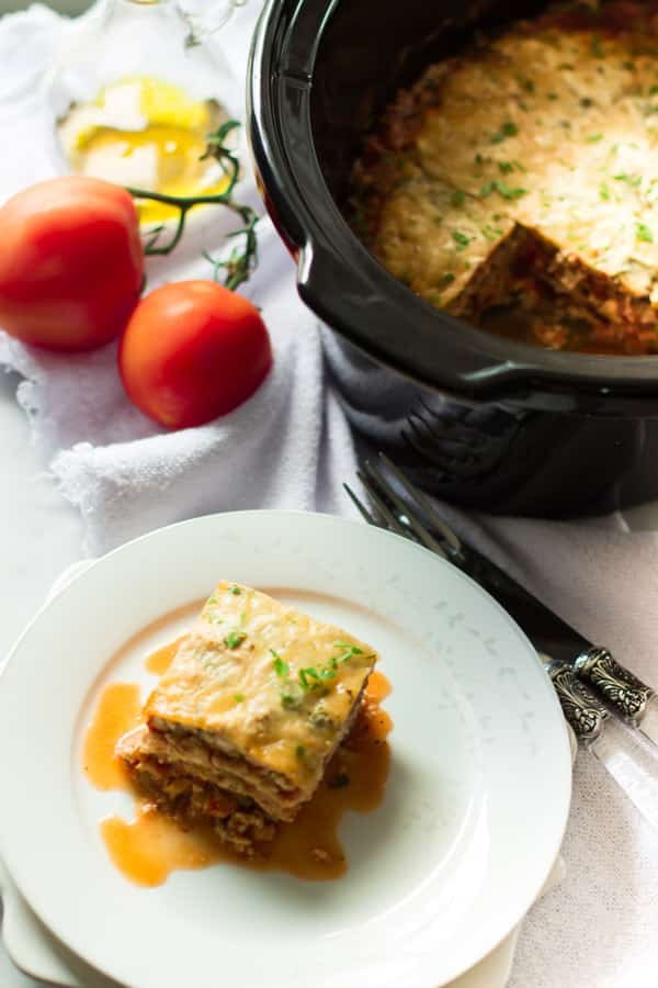 Slow Cooker Zucchini Lasagna 4