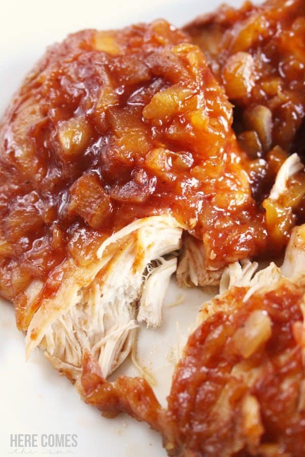 crock pot hawaiian chicken via herecomesthesunblog