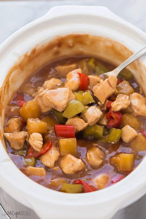 slow cooker sweet and sour chicken REDO www