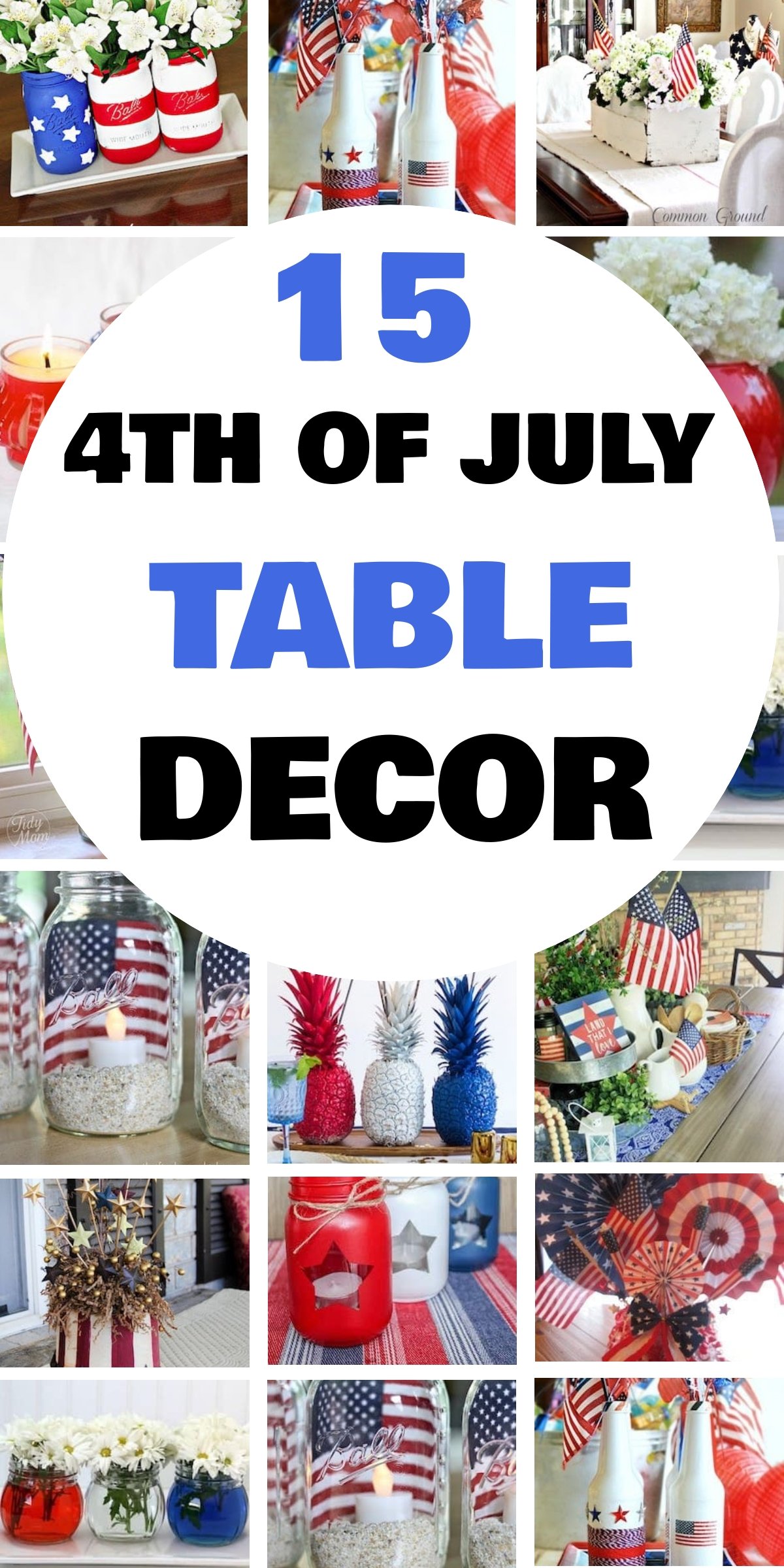 15 Elegant DIY 4th of July Table Decorations
