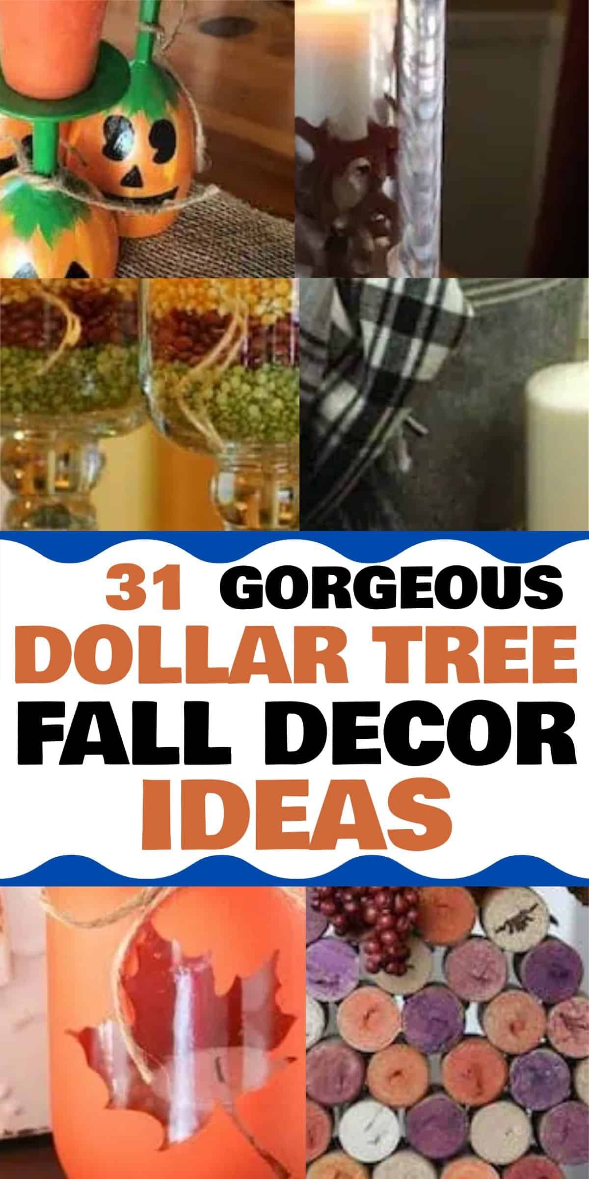 31 Budget Friendly Dollar Tree Fall Decor