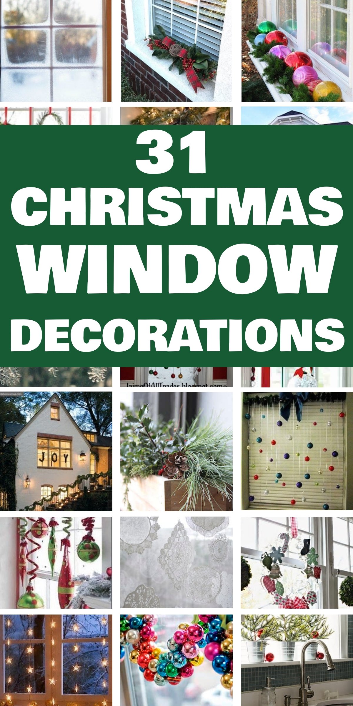 31 Enchanting Christmas Window Decorations
