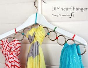 DIY scarf hanger cherylstyle cheryl najafi TH