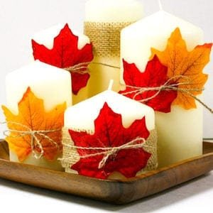 Fall Candle Centerpiece