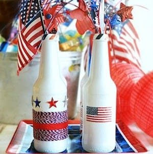 Patriotic Recycled Bottle Centerpiece1 from www.atthepicketfence.com